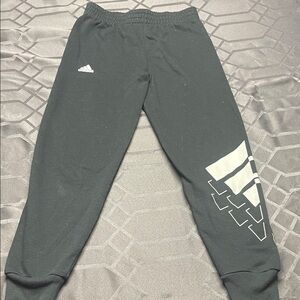 Adidas Kids Black Joggers Size 7/8
